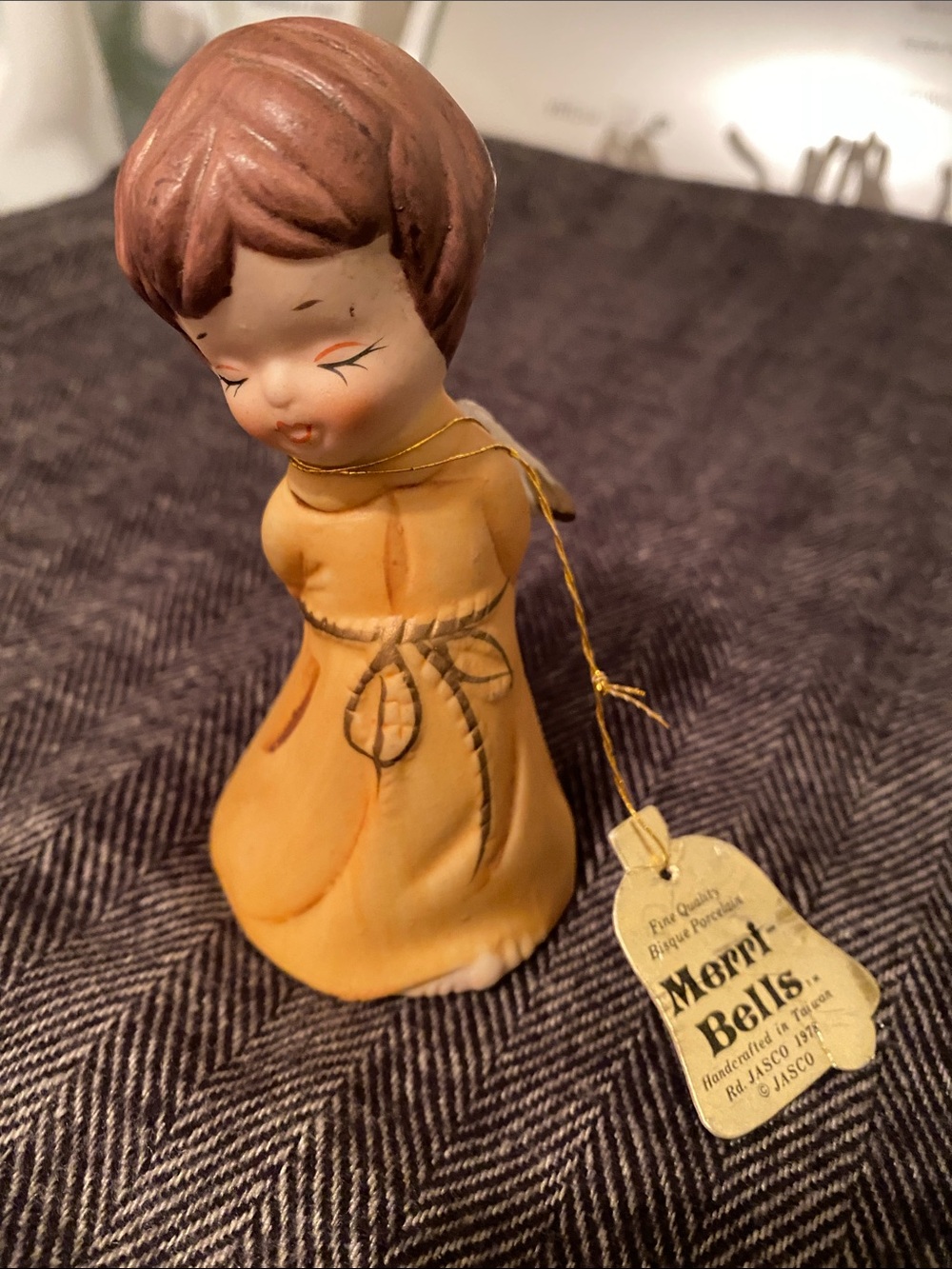 Vintage Merri-Bells Bisque Porcelain Figurine Collectible 1978 JASCO‎ Taiwan